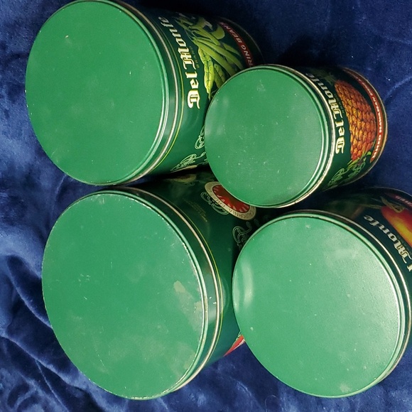 Del Monte (NESTING) canister set consisting of four round metal canisters - Picture 7 of 12